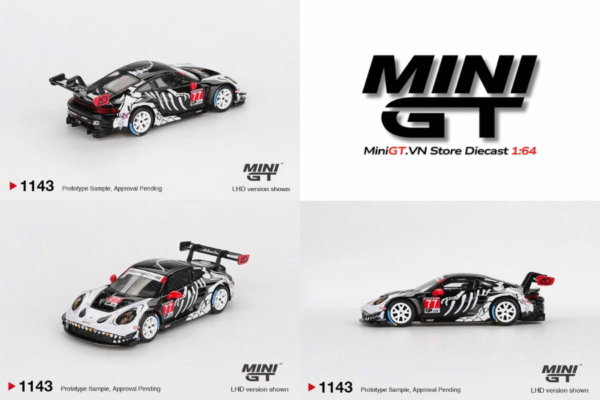 PRE-ORDER - Q2/2026) Mini GT MGT01143 Porsche 911 GT3 R #77 AO
