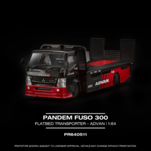 (PRE-ORDER – Q3/2026) POP RACE PR640511 PANDEM FUSO 300 FLATBED TRANSPORTER ADVAN