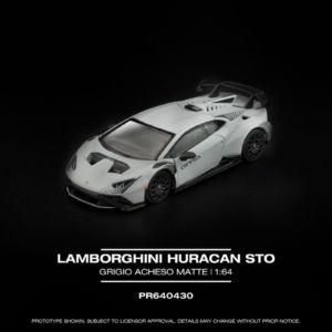 (Pre - order Quý 3/2026) Pop Race PR640430 Lamborghini Huracan STO Version Grigio Achesi Matte
